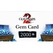 Guild Wars 2 2000 Gem Card