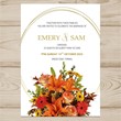 Autumn wedding invitation  №246