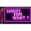 SORRY FOR WHAT? STEAM KEY REGION FREE GLOBAL