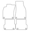 Audi A6 (C6) (08-11) Vector patterns for car mats