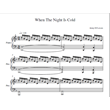 Army Of Lovers - When The Night Is Cold (ноты ф-но)