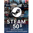 STEAM WALLET GIFT CARD $50 USD ✅(US ACCOUNT)