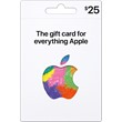 iTunes $25 US Dollar USD Gift Card USA