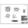 The skirt composite piston engine. Working drawing, AutoCad format