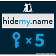 VPN HideMy.name ✅ 10 keys for 24 hours each
