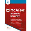 McAfee Internet Security 3 device 1 year RU / EN