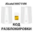 Unlocking the router Alcatel LINKHUB HH71VM. NCK Code.