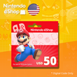 Nintendo eShop Gift Card 50 USD US-region (Instantly)
