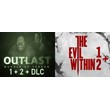 The Evil Within 1+2 + Outlast 1+2 + DLC (STEAM) Аккаунт