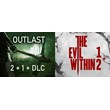 Outlast 2+1 +DLC + The Evil Within 1+2 (STEAM) Аккаунт