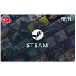 50 TL Steam Wallet Code (Gift Card) - (Turkey) TR / TRY