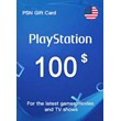 PSN PlayStation Network Gift Card 100$ USD USA US