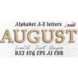Multilayer alphabet a-z letters laser cut files