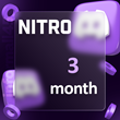 👾DISCORD NITRO 3 MONTHS 2 BOOST🔥Cashback🔥
