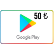 ⭐️ 50 TL - Google Play gift card (Official KEY) Turkey