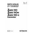 HITACHI ZX110 PARTS CATALOG EXCAVATOR
