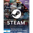 Steam Wallet Gift Card 200ARS - Argentina Account