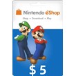 Nintendo eShop Gift Card ＄5-USA