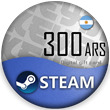 🔰 Steam Gift Card 🔵 300 ARS (Argentina) [No fees]