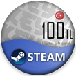 🔰 Steam Wallet Gift Card 🔴 100 TRY (TL) (Turkey)
