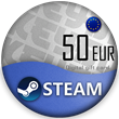 🔰 Steam Wallet Gift Card ⚪ 50 Euro