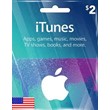 iTunes Gift card $2 USA