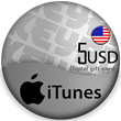 🔰 iTunes Gift Card 🎵 $5 USA [No fees]