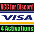 CARD for ACTIVATE DISCORD NITRO 💳 4 ACTIVATIONS VCC 🔥
