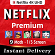 🟢 NETFLIX Premium 9 Month ULTRA HD ✅ Multi Screens