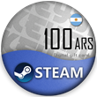 🔰 Steam Wallet Gift Card 🔵 100 ARS (ARGENTINA)