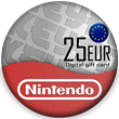 🔰 Nintendo eShop Gift Card ⭕ 25€ EU [No fees]