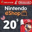 🔶Nintendo eShop 20 $ [ Gift Card ] USA (US) Official