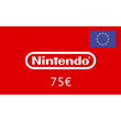 ✅Nintendo eShop🔥Gift Card -    75 € 🇪🇺 (EURO)