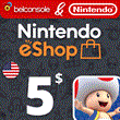 🔶Nintendo eShop 5 $ [ Gift Card ] USA (US)