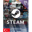 STEAM WALLET GIFT CARD 20 TL (FOR TURKEY ACCOUNTS)