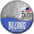 🔰 Blizzard Gift Card 💠 5$ (USA) [No fees]