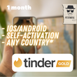 🍓PROMO CODE Tinder GOLD 🍀 1 month 🔒WARRANTY 🇷🇺RU
