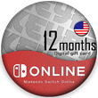 🔰 Nintendo Switch Online ⭕ 12 Months USA [No fees]