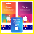 ⭐️GIFT CARD⭐ 🇦🇺  iTunes/App Store 20-500 (Austral