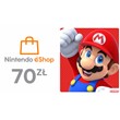 Nintendo eShop 70 ZL top-up (Poland) -%