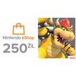 Nintendo eShop 250 ZL top-up (Poland) -%