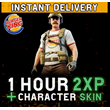 🍔 Burger King Skin 1h 2XP Boost +🎁YETI SKIN