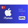 Buy payment card 🪙 iTunes Card 50 TL TURKEY
