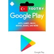 Google Play Store Turkish Gift Cards 100  TL - TRY Auto