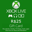 xBox Live 25 BRL Gift Card (Brazil Region)