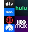 HBO MAX HULU NO ADS PARAMOUNT STAN APPLE TV+ SHOWTIME