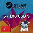 🐬 STEAM TURKEY| ARGENTINA 🐬 5 - 100 USD CODES 🐬 AUTO