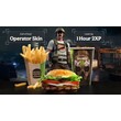 ✅ Burger Town Operator Skin✅1h 2XP Boost COD MW II✅