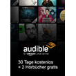 Audible 1 month trail with 2 free audiobooks LINK