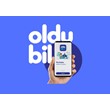 OlduBil top-up without fee 10-2750 TL 🇹🇷